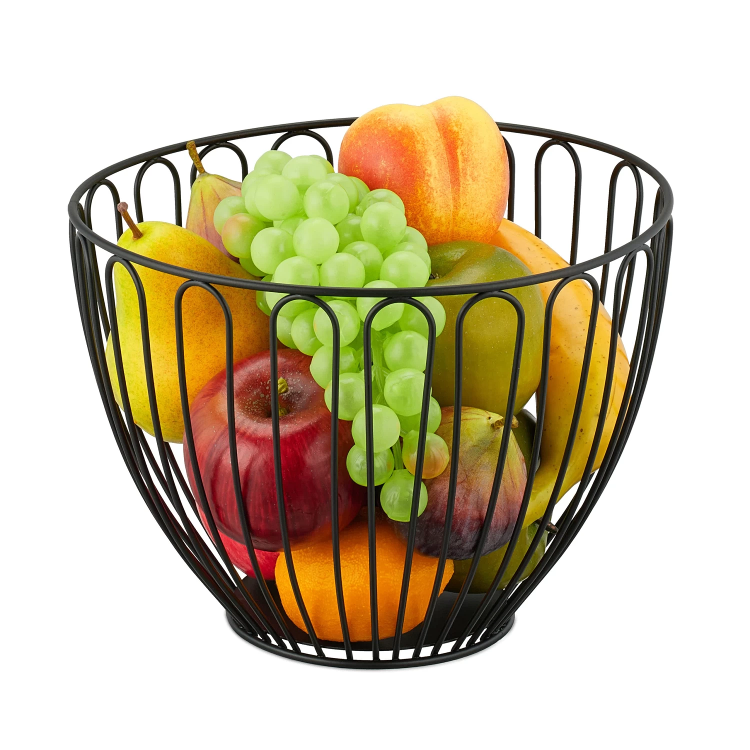 Obstschale In Schwarz - (H)18 X Ø 24 Cm 2 Obstschale In Schwarz - (H)18 X Ø 24 Cm