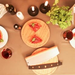 Pizza Wiegemesser In Silber -Küchenbedarf Geschäft relaxdays pizza wiegemesser in silber 2