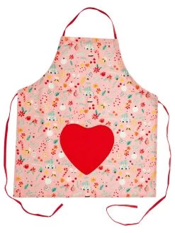 Rice Küchenschürze In Rosa/ Bunt - (L)83 X (B)70 Cm