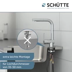 Küchenarmatur LONDON In Chrom Mit Brause - (L) 25 X (B) 6 X (H) 30 Cm 17 Küchenarmatur LONDON In Chrom Mit Brause - (L) 25 X (B) 6 X (H) 30 Cm -Küchenbedarf Geschäft schutte kuchenarmatur london in chrom mit brause l 25 x b 6 x h 30 cm 6