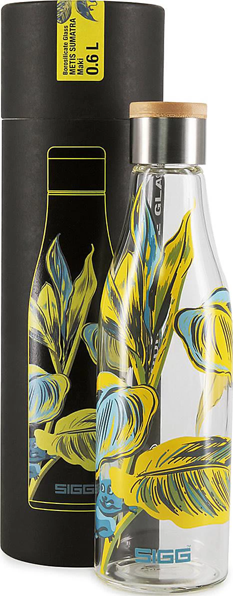 Sigg Glas-Trinkflasche Metis Sumatra Tiger, 600 Ml, Drehverschluss 4 Sigg Glas-Trinkflasche Metis Sumatra Tiger, 600 Ml, Drehverschluss – Bild 2