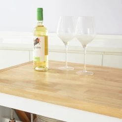 Küchenwagen In Weiß Und Natur - (B)110 X (H)91 X (T)55cm -Küchenbedarf Geschäft sobuy kuchenwagen in weiss und natur b 110 x h 91 x t 55cm 6