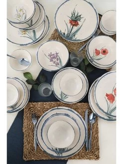 Küchenbedarf Geschäft -Küchenbedarf Geschäft violeta home 24tlg kombiservice in creme bunt 1