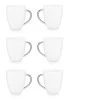 VTwonen 6er-set: Geschirr "Set/6 Mugs With Ear White Silver" In Weiß/Silber - 250ml -Küchenbedarf Geschäft vtwonen 6er set geschirr set 6 mugs with ear white silver in weiss silber 250ml