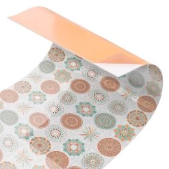 Küchenrückwand - Handgemaltes Mandala Muster In Orange -Küchenbedarf Geschäft wallart kuchenruckwand handgemaltes mandala muster in orange 4