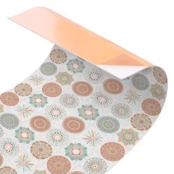 Küchenrückwand - Handgemaltes Mandala Muster In Orange -Küchenbedarf Geschäft wallart kuchenruckwand handgemaltes mandala muster in orange 5