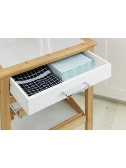 Wenko Küchenwagen Finja Aus Bambus In Weiß -Küchenbedarf Geschäft wenko kuchenwagen finja aus bambus in weiss 10