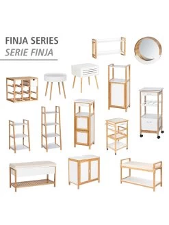 Wenko Küchenwagen Finja Aus Bambus In Weiß -Küchenbedarf Geschäft wenko kuchenwagen finja aus bambus in weiss 18