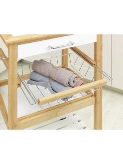 Wenko Küchenwagen Finja Aus Bambus In Weiß -Küchenbedarf Geschäft wenko kuchenwagen finja aus bambus in weiss 7