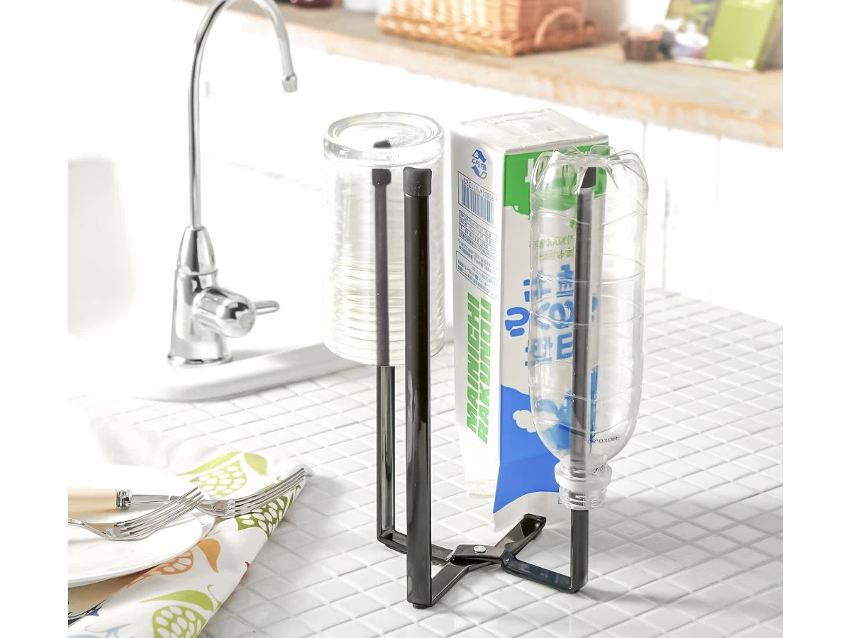 Yamazaki Flaschen Trockenständer Tower In Schwarz 4 Yamazaki Flaschen Trockenständer Tower In Schwarz – Bild 2